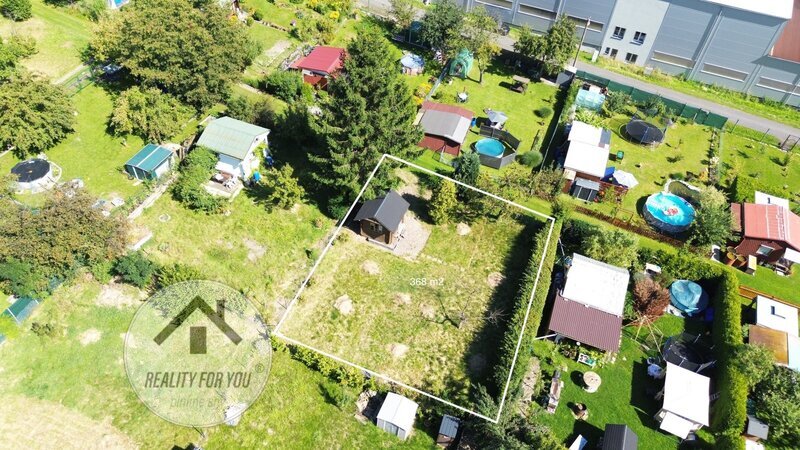 Prodej zahrádky o výměře 368 m2 s roubenkou, ul. Na Pastvinách - Varnsdorf