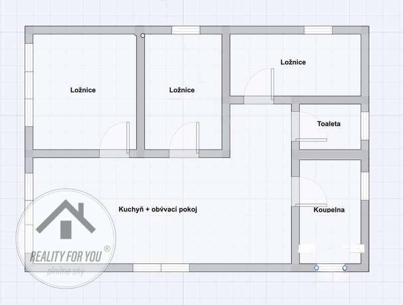 Rozestavěný rodinný dům v obci Jesenný, okr. Semily